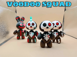 Articulated Voodoo Doll Bones and Skulls Flexi FULL PACK 3d model