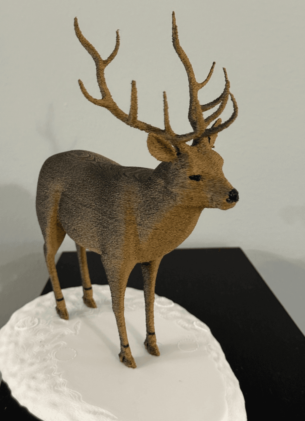 red_deer_large with snow base.3mf 3d model