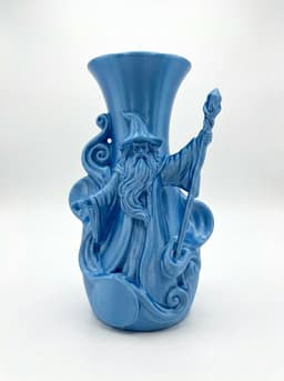 Celestial Wizard Sage Vase - Fantasy Home Decor 3d model