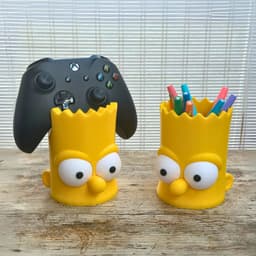 BART SIMPSON CONTROLLER HOLDER / PENCIL HOLDER 3d model