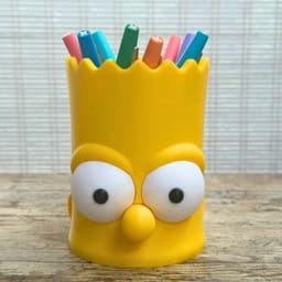 BART SIMPSON CONTROLLER HOLDER / PENCIL HOLDER 3d model