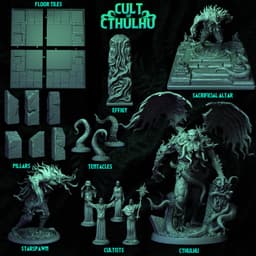 Cult of Cthulhu - Miniatures + Terrain Collection 3d model