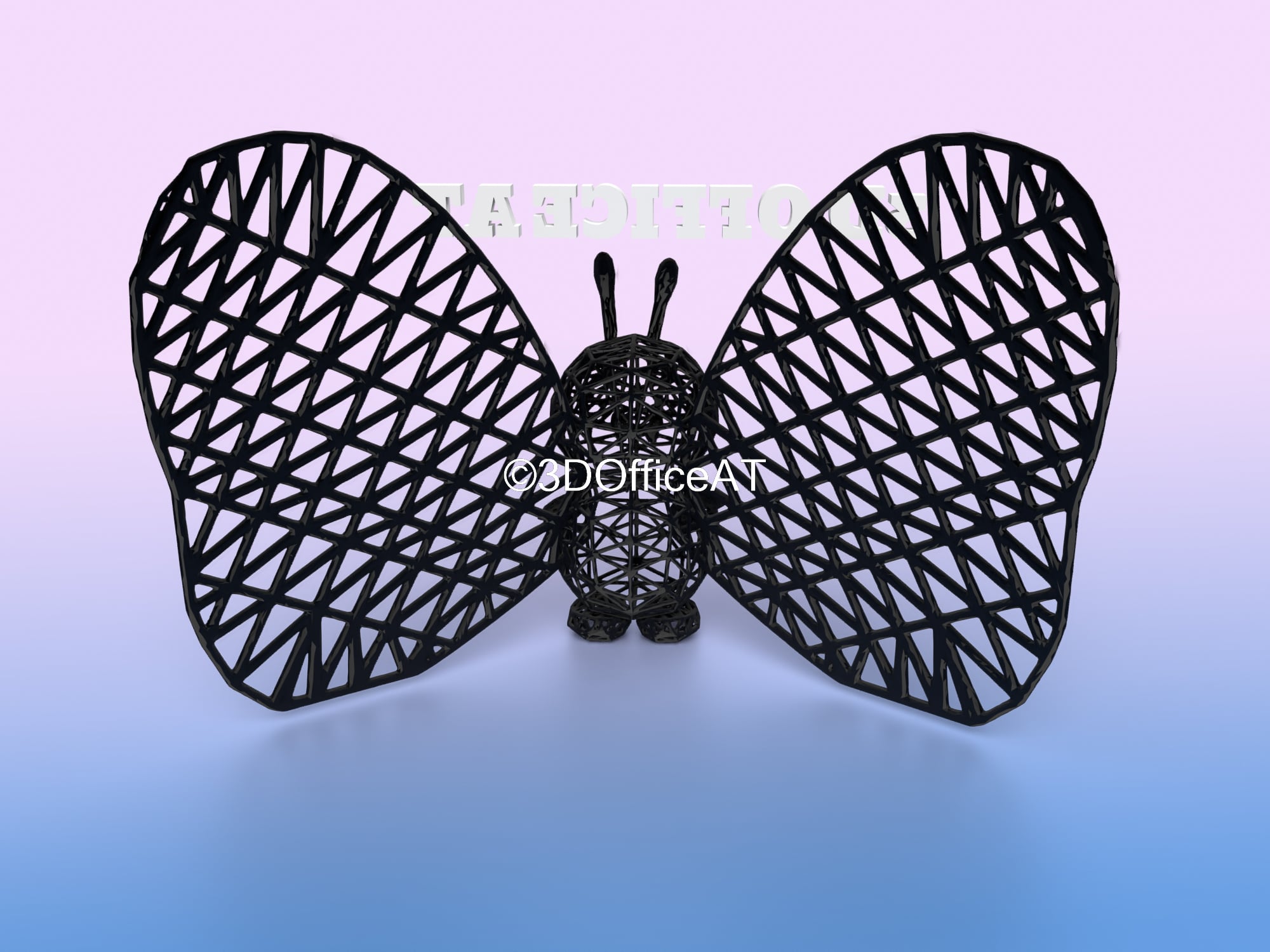 012 Butterfree Pokemon Wiremon Figure 3d model