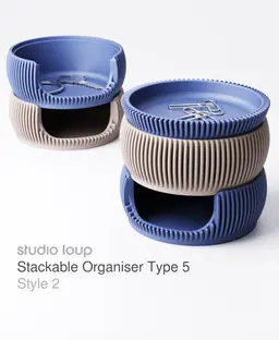 Stackable Organiser Type 5 Style 2 3d model