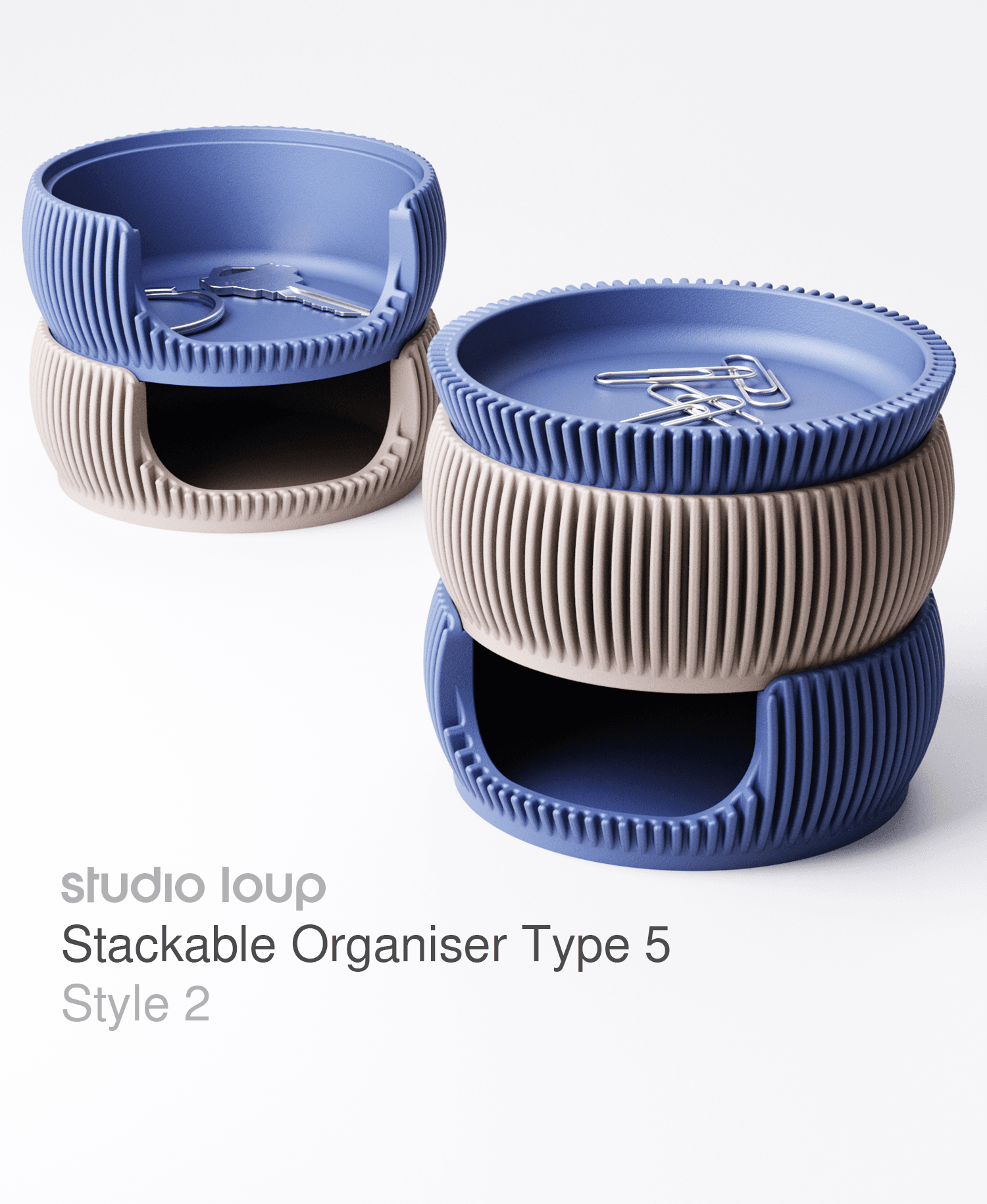 Stackable Organiser Type 5 Style 2 3d model