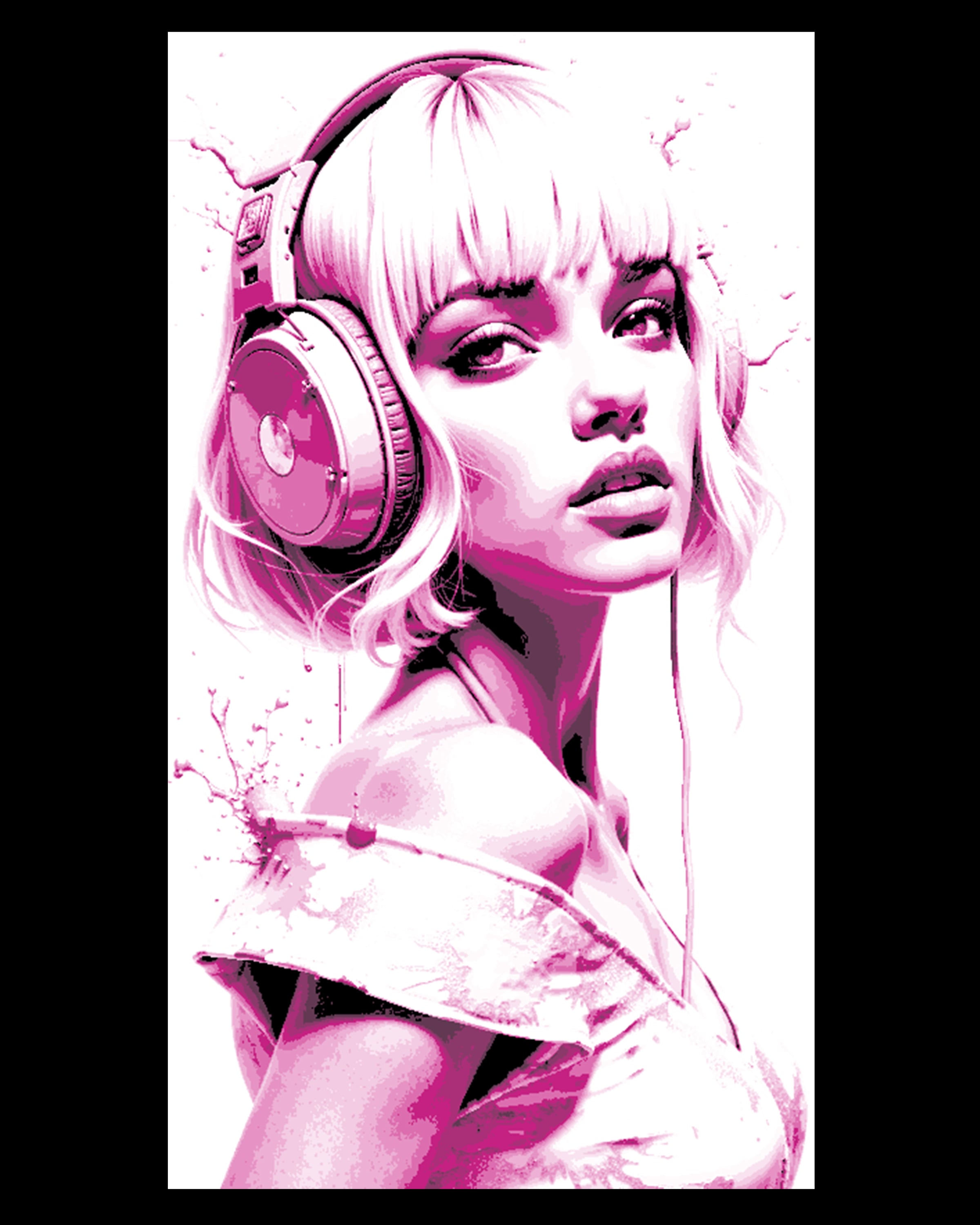 Today's look - the modern dress of the generation - Wall art hueforge 3d model