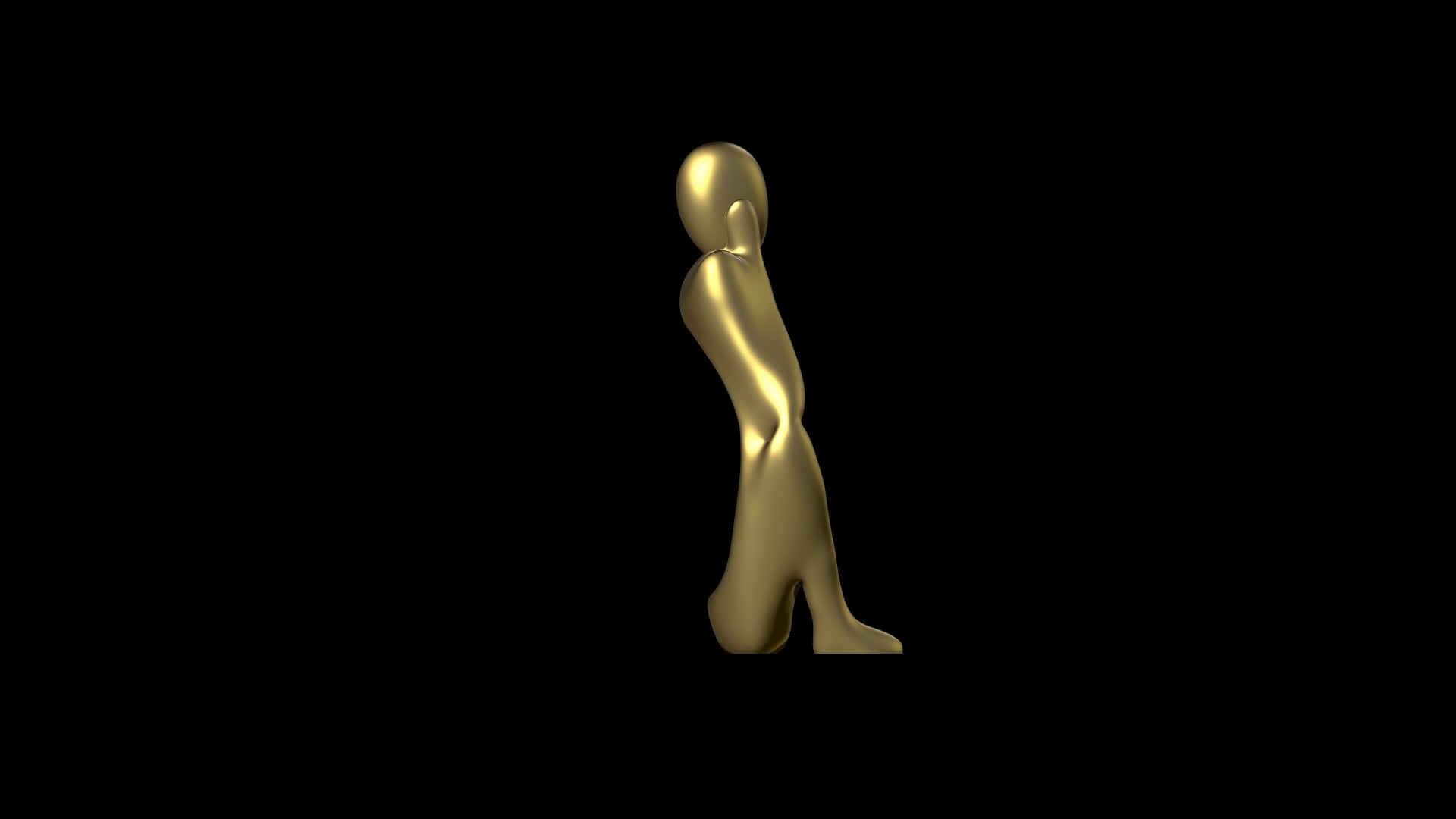 Thinker Statue 3d model