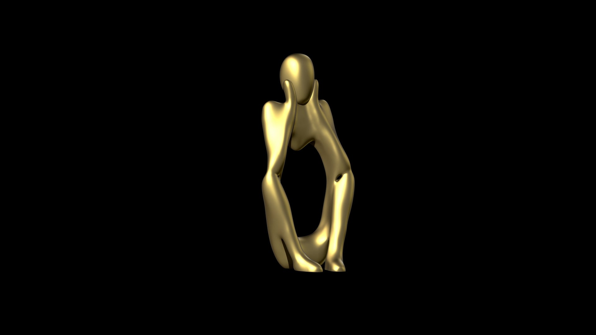 Thinker Statue 3d model