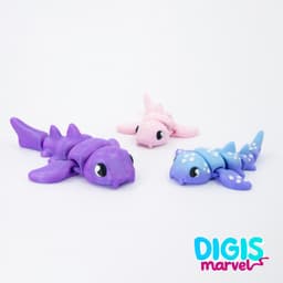 Nurse Shark Flexi + Keychain 3d model