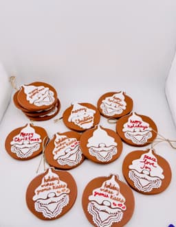 Gingerbread Cookie Ornaments Set 7 3d model