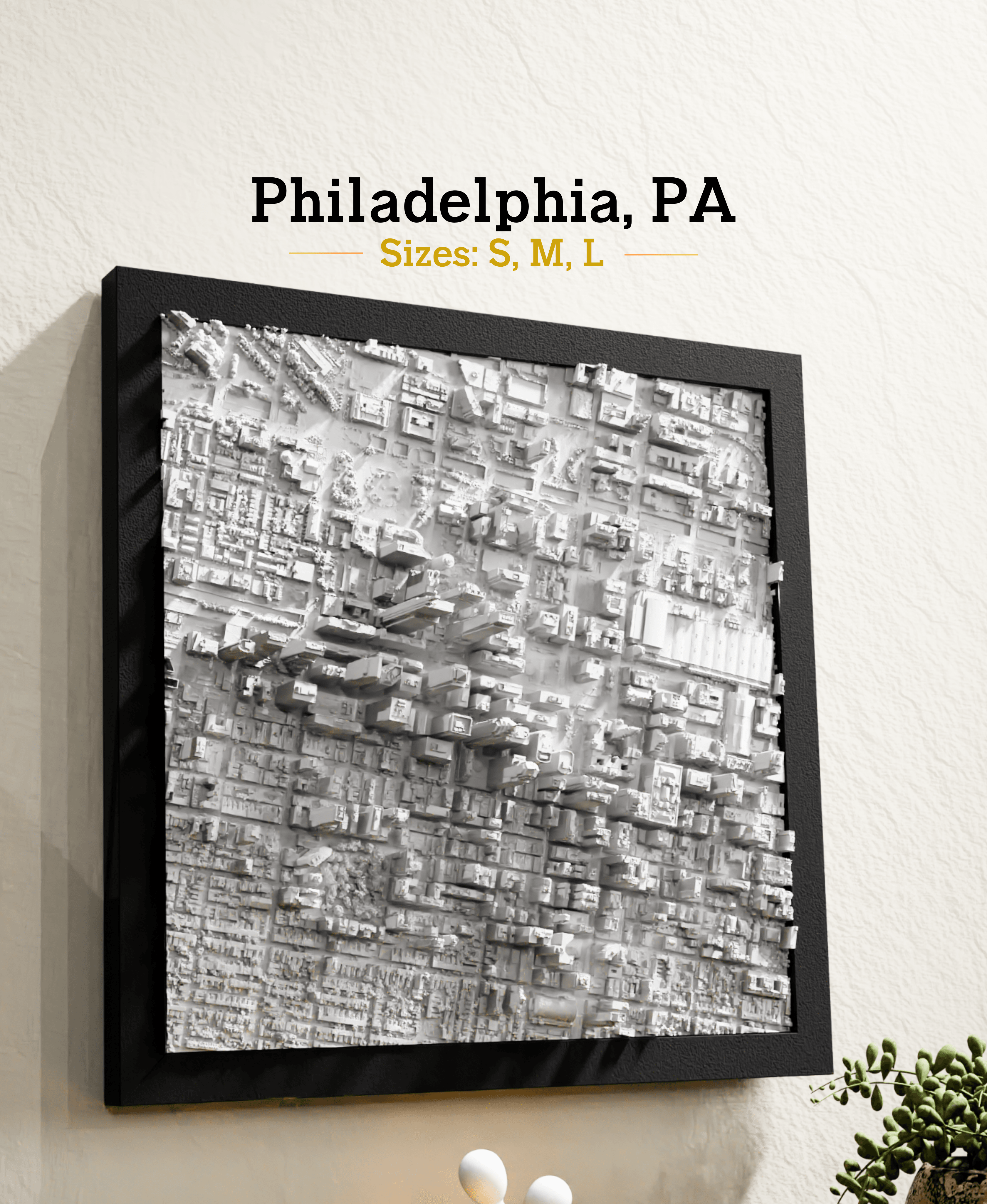 Philadelphia, PA - S, M, & L 3d model