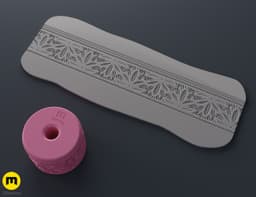 Texture Rollers Lace Patterns middle #7 3d model