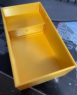 Box with sliding lid and hidden compartment 3d model