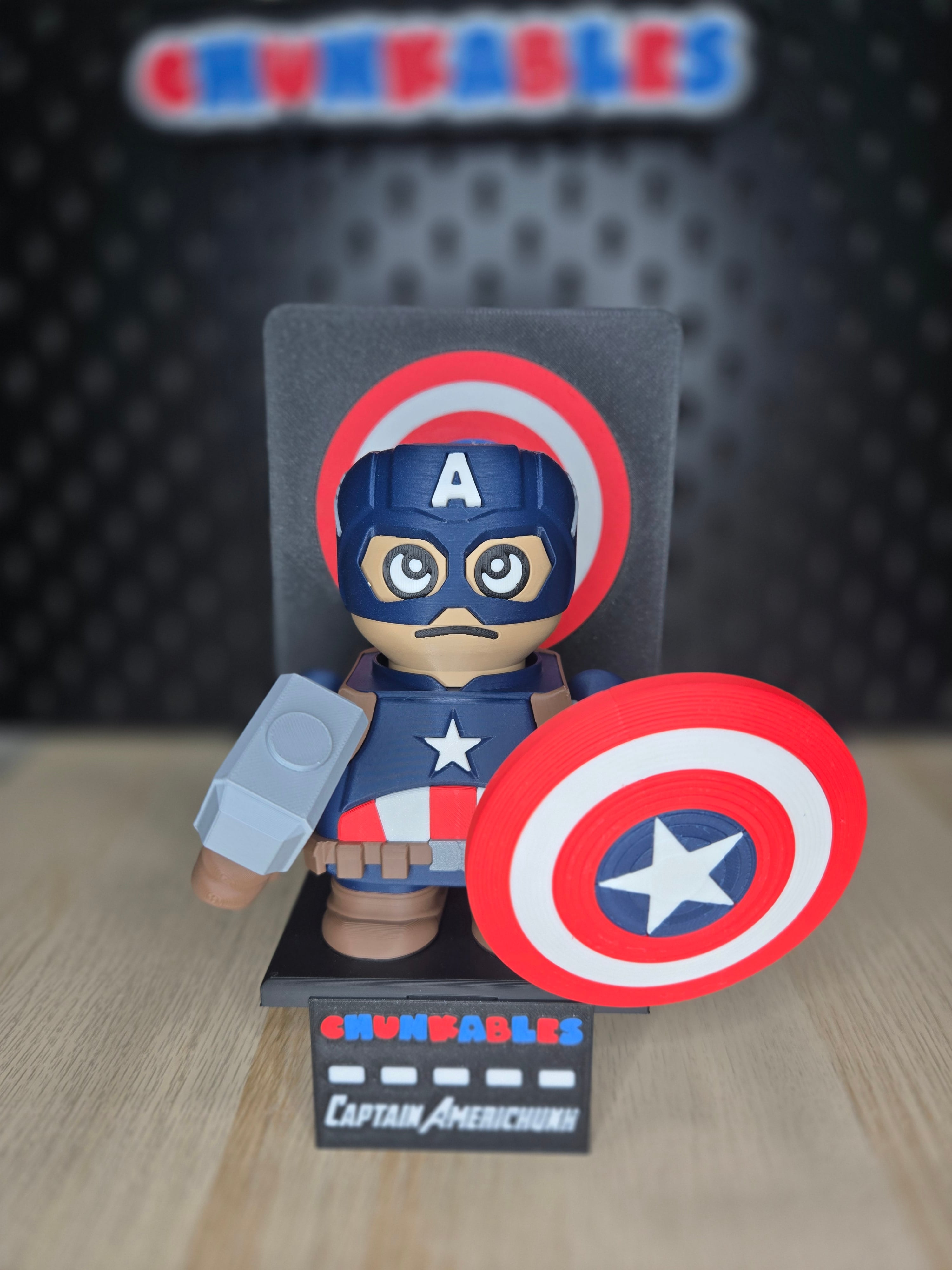 Captain Americhunk Backer 3d model