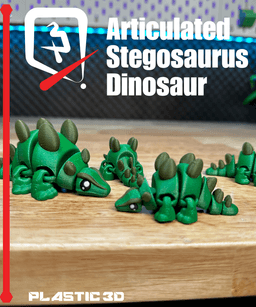Articulated Stegosaurus Dinosaur 3d model