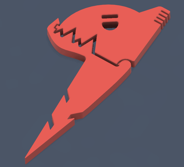 Piranha - Picnic Blanket Anchors - Print in Place 3d model