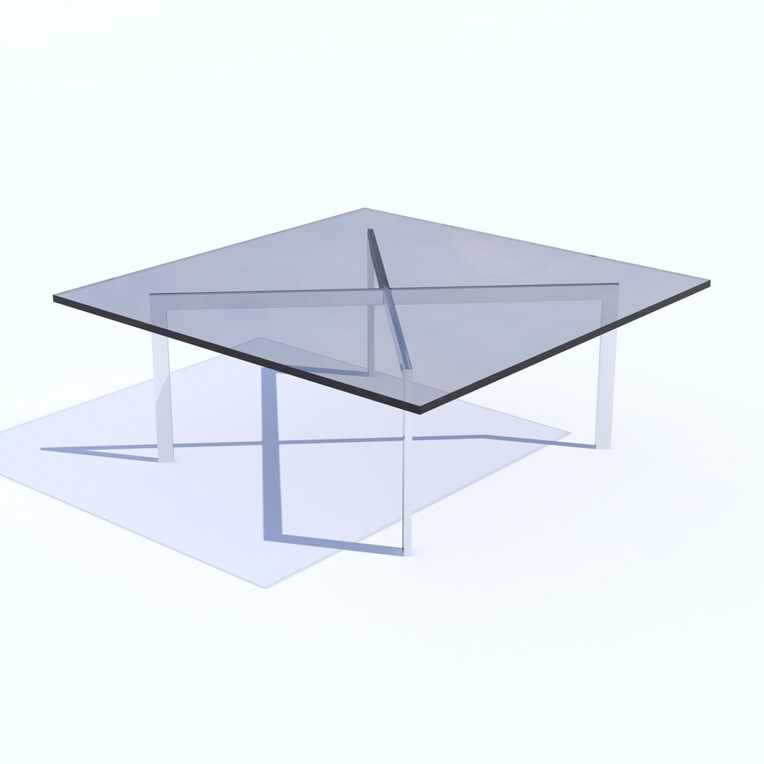 Mies Van Der Rohe Barcelona Table 3d model