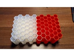modular hexadecimal pencil holder - 36 pencils 3d model