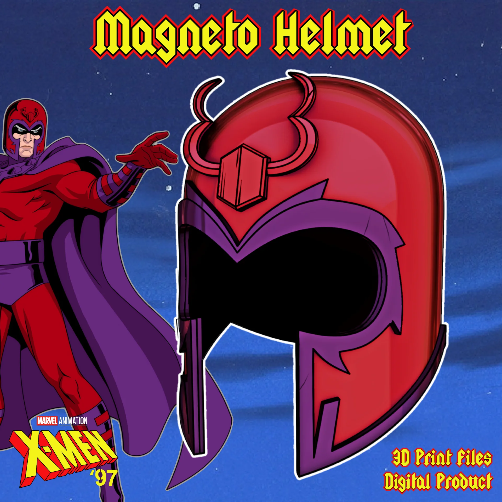 Magneto Helmet X-Men 97' Animated Series 3d model