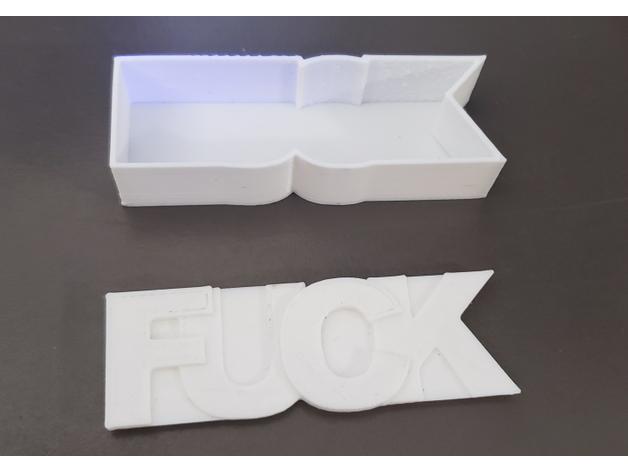 FUCK box . 3d model