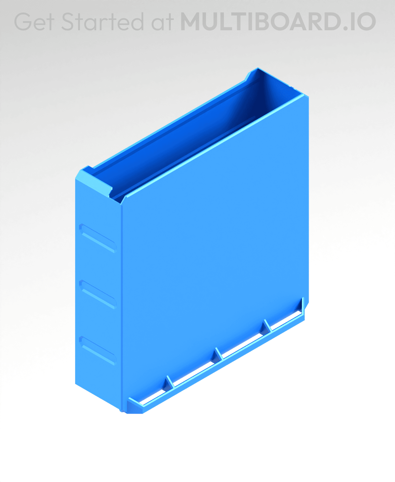 4x4x1 LU - Magnetic - Simple Multibin Drawer 3d model