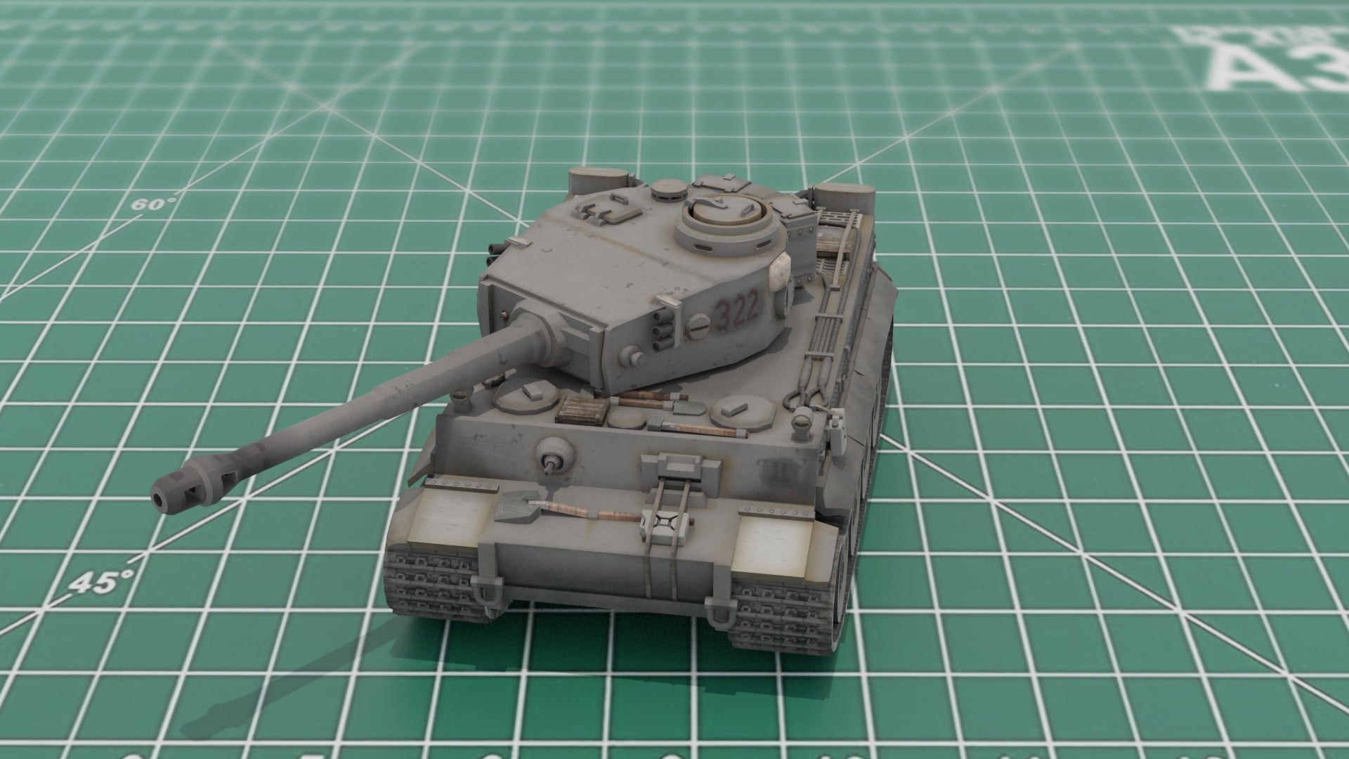 Panzer VI Tiger Tank 3D Print Model STL 3d model