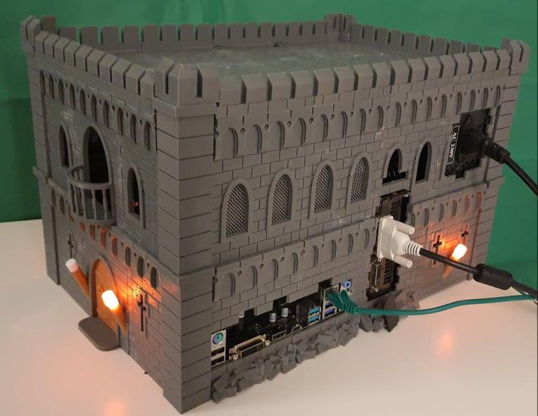 Castle PC Case  - 3D Printed Castle Computer Case - 3d model