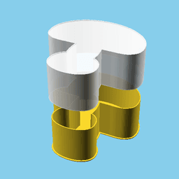 Mushroom, nestable box (v1) 3d model