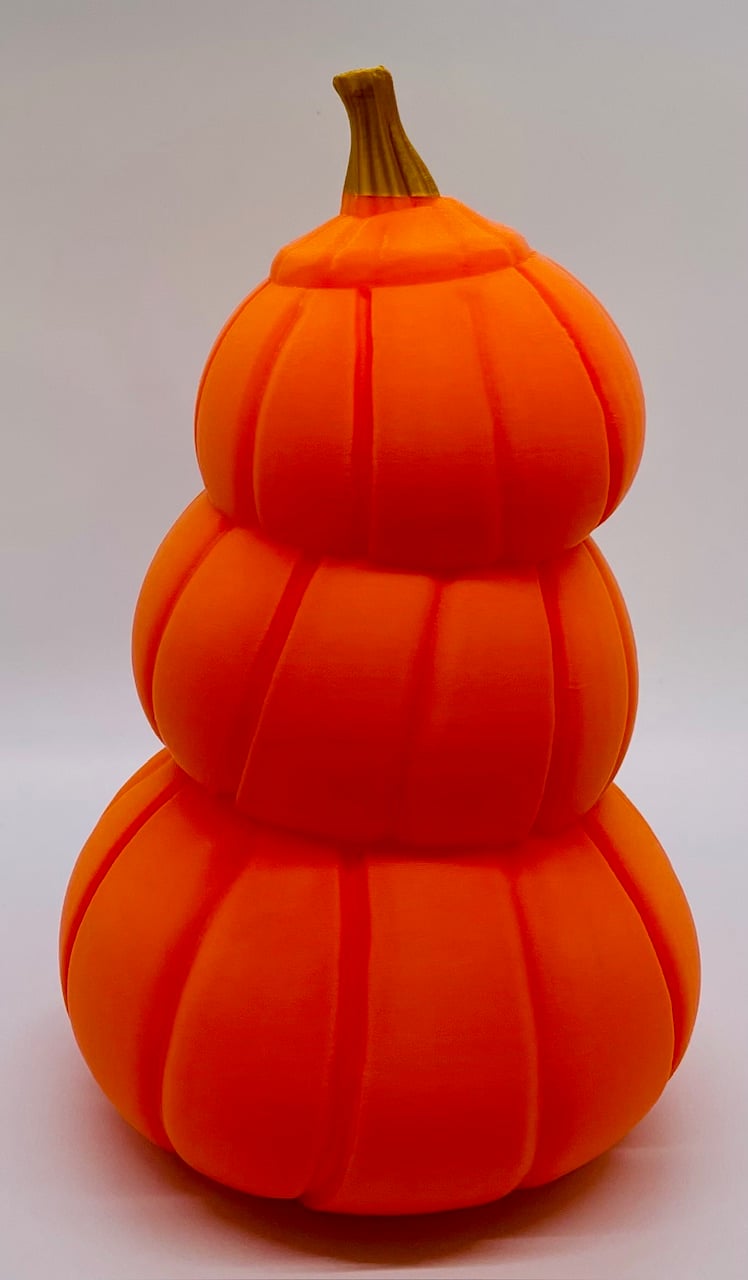 Pumpkin Stack LED Tealight Assortment 3d model