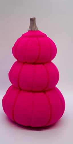 Pumpkin Stack LED Tealight Assortment 3d model