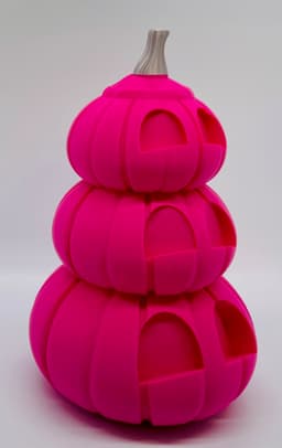 Pumpkin Stack LED Tealight Assortment 3d model