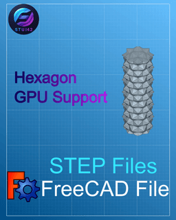 GPU Support Hexagon CAD Files 3d model