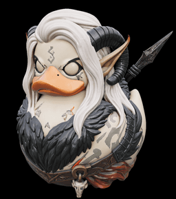 Frostborn Raider Duck – Horned Warrior Edition 3d model