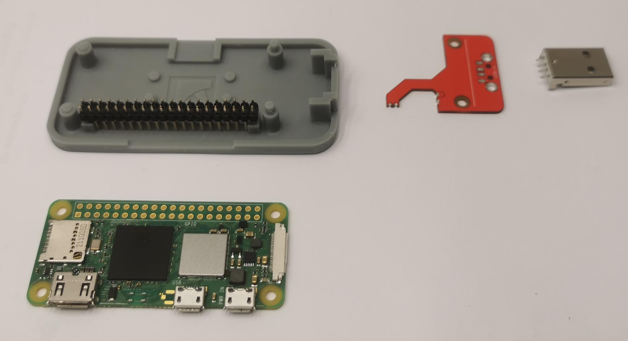 Easy Soldering Stand For Raspberry Pi Zero + USB Stem - (Resin) 3d model