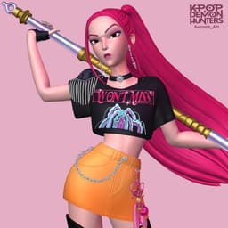 Mira Kpop Demon Hunters 3d model
