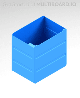 3x3x2 LU - Labelled - MultiBin Simple Drawer 3d model