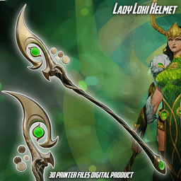 Lady Loki Cosplay Scepter Marvel Rivals 3d model