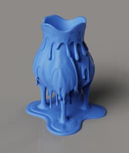 Melting Drip Vase | Modern Home Decor 3d model