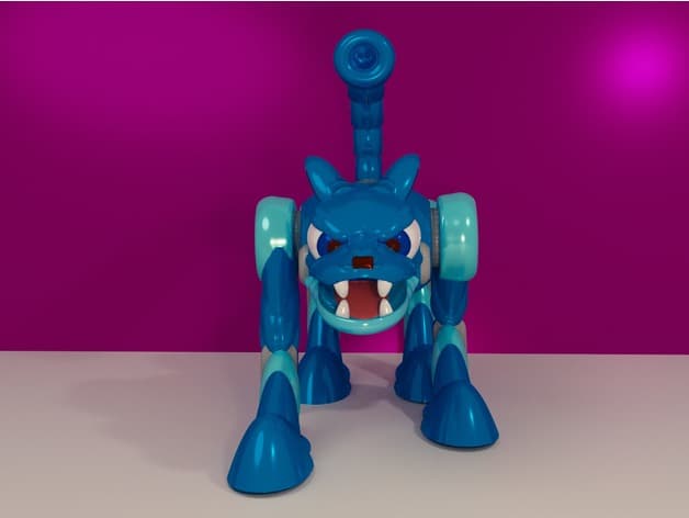 HOT DOG from MEGAMAN 2 3d model