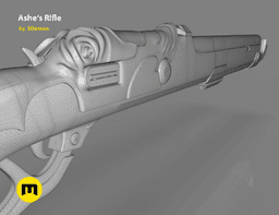Ashe Rifle - Overwatch Cinematic 3d model