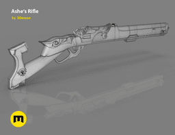 Ashe Rifle - Overwatch Cinematic 3d model