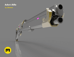 Ashe Rifle - Overwatch Cinematic 3d model
