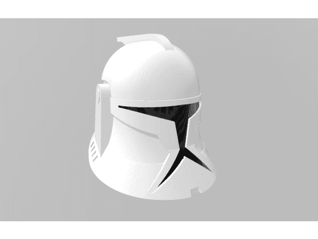 Phase 1 Clone Helmet(Animated style) 3d model