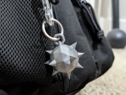 Low Poly Mace Keychain - Miniature Fantasy Weapon Accessory 3d model