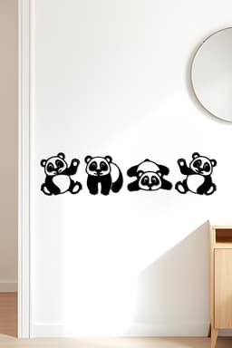 Panda Wall Art, Wall Decor, Home Decor 3d model