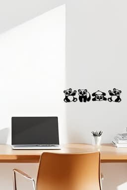 Panda Wall Art, Wall Decor, Home Decor 3d model