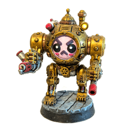 UWU Steam Force Rocket Cute Steampunk Mech tabletop Miniature 3d model