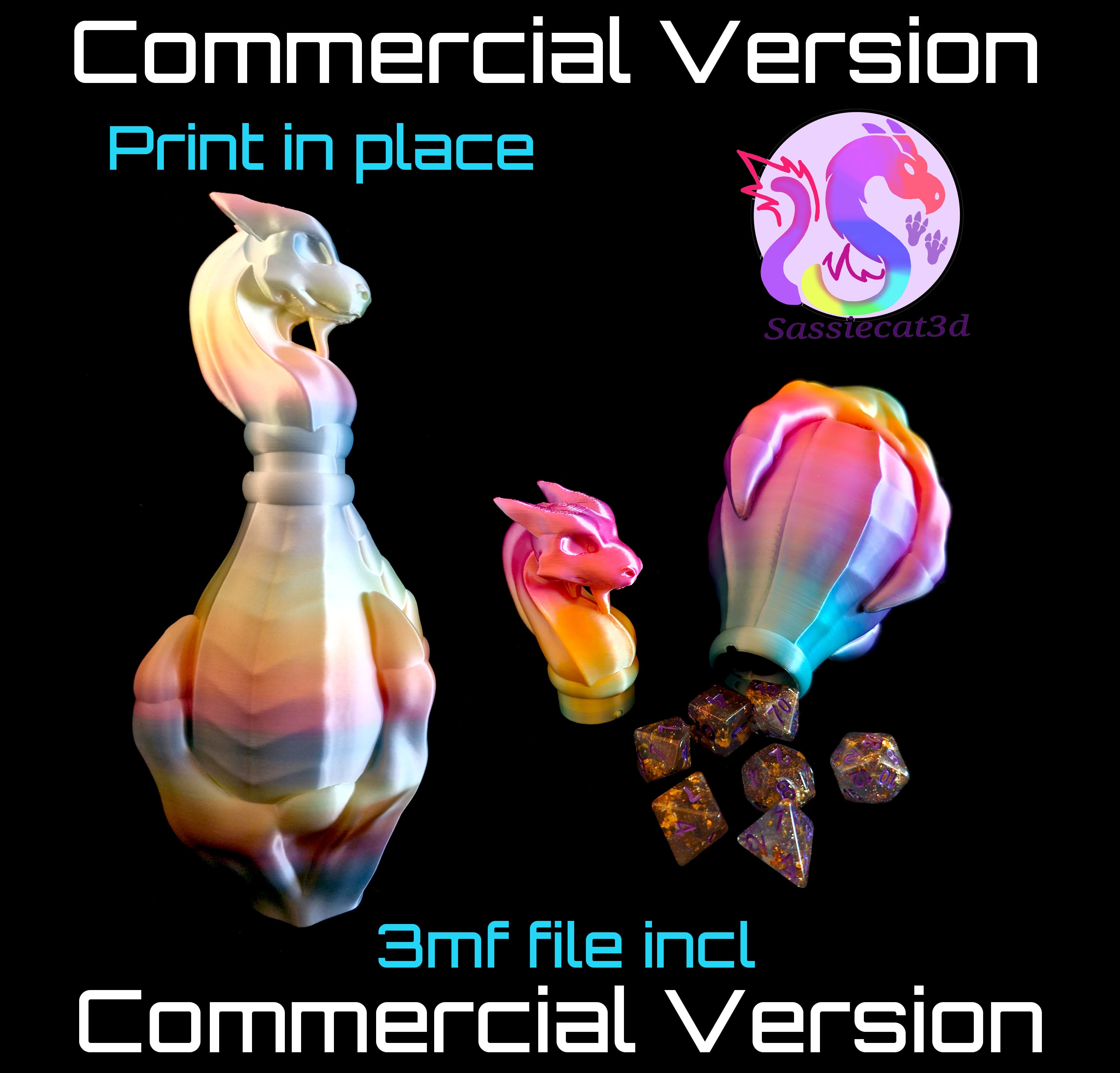 Dragon Flask *Commercial Version* 3d model