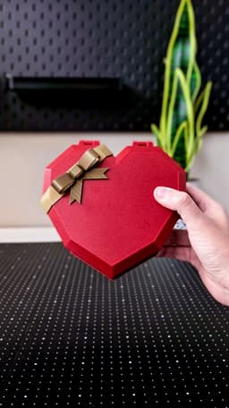 Heart Box - Love Photo Frame 3d model