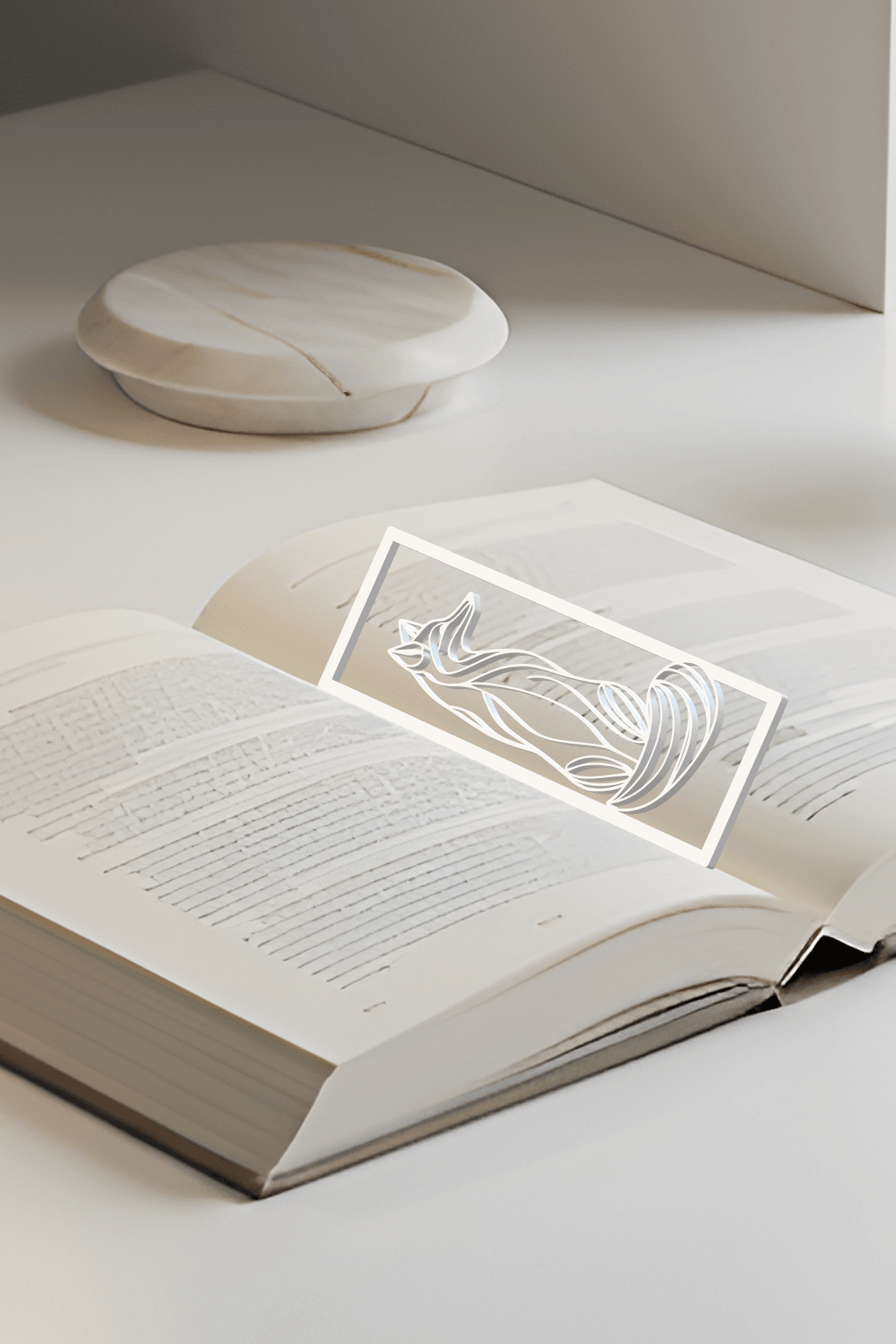 Fox Bookmark, Gift Idea 3d model